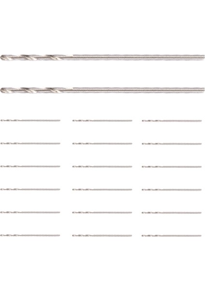 20 Adet 30MM Uzunluğunda 0.8mm Çapında Mikro Hss Büküm Matkap Ucu (Yurt Dışından)