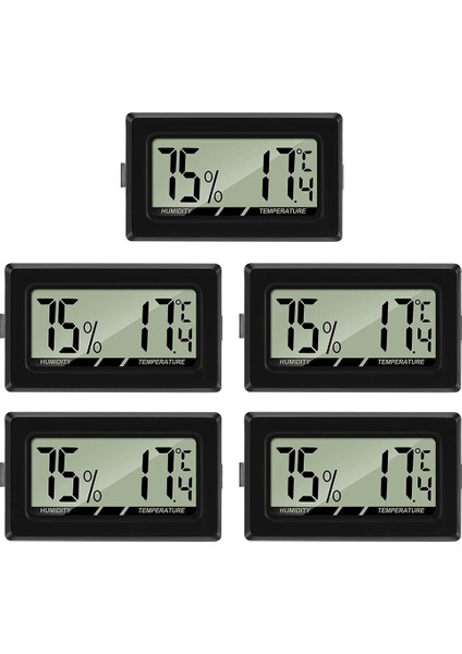 Termometre Higrometre Mini LCD Dijital Kapalı Termo Higrometre Nem Ölçer Ofis Bebek Oturma Odası Akvaryum (Yurt Dışından)