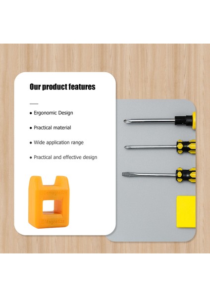 Tornavida Mıknatıslayıcı Degaussing Demagnetizer Manyetik Sarı (Yurt Dışından)