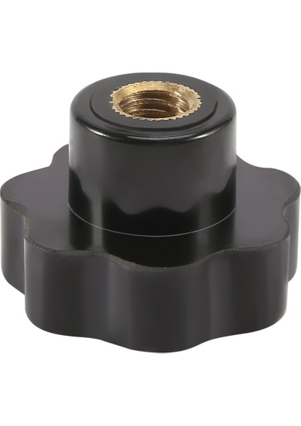 M10 10MM Çap Diş Siyah Plastik Yıldız Başlı Sıkma Düğmesi Tutacağı (Yurt Dışından)