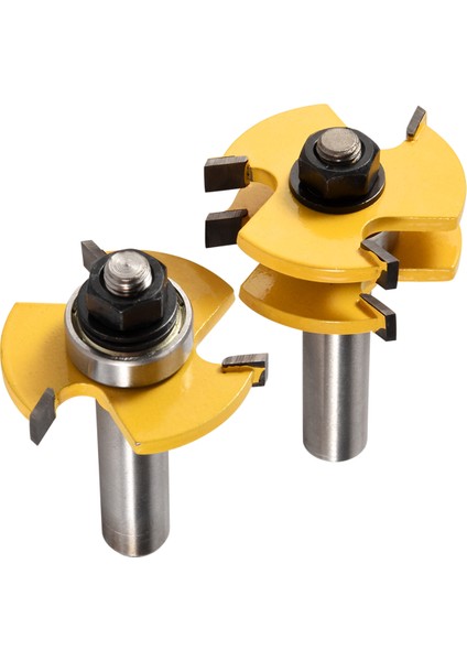 Dil ve Oluk Seti, 1/2 Inç Saplı T Şekilli Ağaç Işleme Aleti (2 Adet) (Yurt Dışından) modelleri