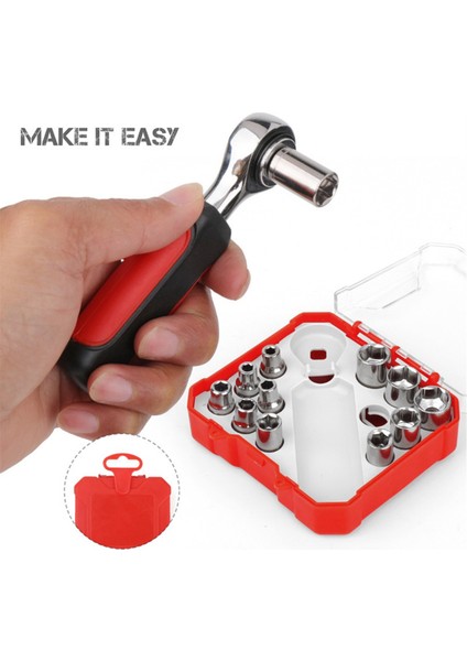 13 Parça Manşon Kombinasyon Seti Cırcırlı Anahtar Manşonu Oto Tamir Aleti (Yurt Dışından) indirimleri