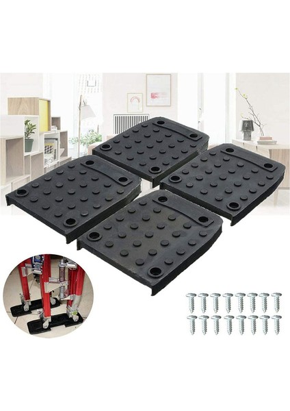 Alçıpan Için Stilt Tabanları Kaymaz Pedler, 4 Adet Taban Değiştirme Kiti (Yurt Dışından)