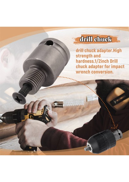Darbeli Anahtar Dönüşümü Için 1/2 Inç Matkap Ucu Adaptörü 1/2-20UNF (Yurt Dışından)