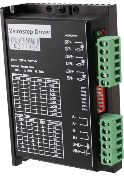 FMD2740C Cnc 2 Fazlı Step Motor Sürücüsü 50VDC 4A 128 Mikrostep (Yurt Dışından) modelleri