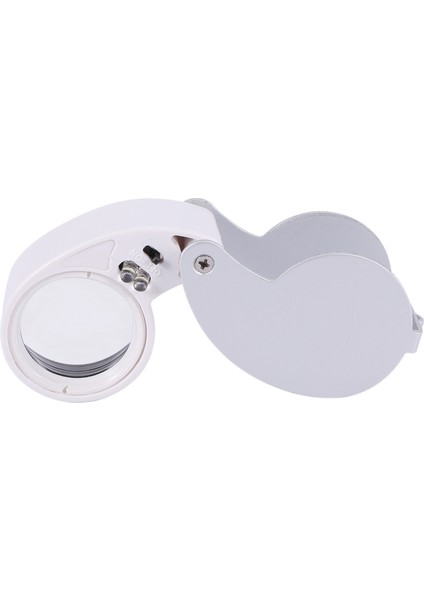 40 x 25MM Cam Mercekli Mücevher Büyüteci Led-Gümüş (Yurt Dışından)