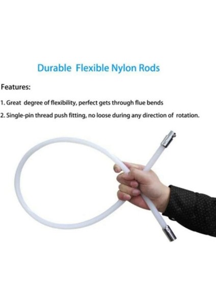 Üstten Alt Baca Temizleme Fırçası, Yangına Dayanıklı Naylon Kıllar (Yurt Dışından)