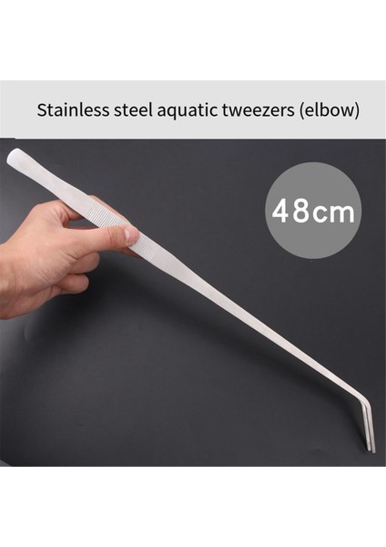 48CM Paslanmaz Çelik Cımbız Balık Tankı Su Bitkileri Akvaryum Aracı (Yurt Dışından)