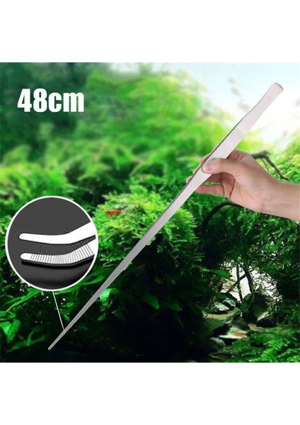 48CM Paslanmaz Çelik Cımbız Balık Tankı Su Bitkileri Akvaryum Aracı (Yurt Dışından)