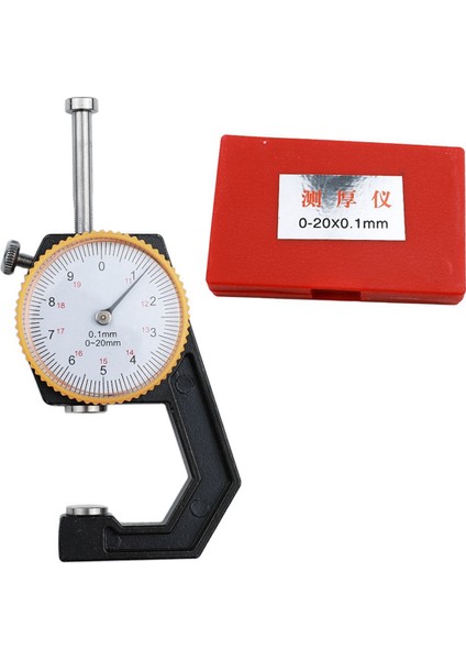Taşınabilir Mini Kalınlık Ölçer 0-20MM Işaretçi Kalınlık Ölçer Elde Taşınabilir Düz Kafa Kalınlık Ölçer Kağıt Kalınlık Ölçer (Yurt Dışından)