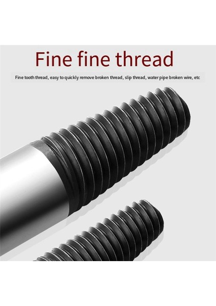 6 Adet Kırık Vida Çıkarma Seti 3-25MM Matkap Seti Karbon Çelik (Yurt Dışından)