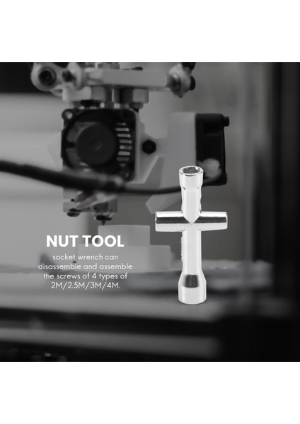 7 Adet 6 Noktalı Mini Çapraz Anahtar Çapraz Soket M2/m2.5/m3/m4 Somun Aleti (Yurt Dışından)