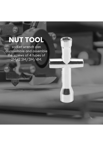7 Adet 6 Noktalı Mini Çapraz Anahtar Çapraz Soket M2/m2.5/m3/m4 Somun Aleti (Yurt Dışından)