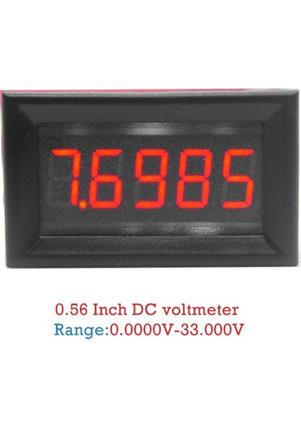 0.56 Inç LED 5 Bit Dc 0-33.000V Voltmetre Voltaj Ölçer Test Cihazı (Yurt Dışından)