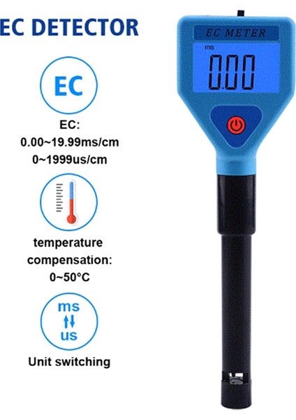 2 Adet Dijital Ec Ölçer Su Kalitesi Monitör Test Cihazı Su Analizörü Havuzlar/içme/yaşam Suyu/akvaryumlar Için Su EC-98303 (Yurt Dışından) fiyatları