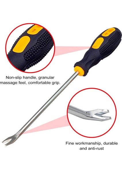 2 Paket Çivi Çektirici 3mm U Uçlu Tornavida Çivi Perçin Çakma Kaldırıcı (Yurt Dışından)