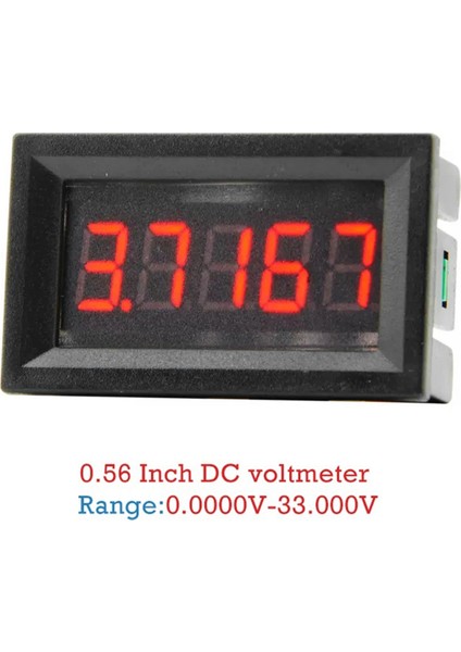 0.56 Inç LED 5 Bit Dc 0-33.000V Voltmetre Voltaj Ölçer Test Cihazı (Yurt Dışından)