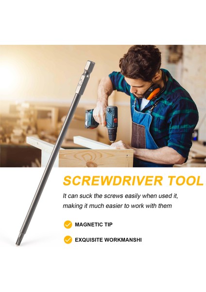 1/4 Inç Shank T20 Manyetik Torx Güvenlik Tornavida Ucu 150 mm Uzunluk (Yurt Dışından) indirimleri