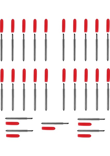 25 Adet 45 Derece Roland Kesim Plotter Vinil Kesici Bıçağı (Yurt Dışından)