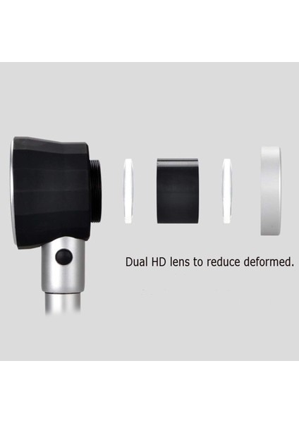 Elde Taşınabilir 45X Katlanır Test Cihazı Metal Büyüteçler Kumaş Iplik Sayacı (Yurt Dışından)