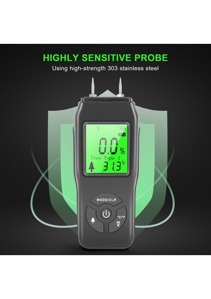 Dijital Nem Ölçer, Su Kaçak Dedektörü, Nem Test Cihazı, Pin Tipi, Arkadan Aydınlatmalı LCD Ekran, Ahşap Nem Test Cihazı (Yurt Dışından) fırsatları