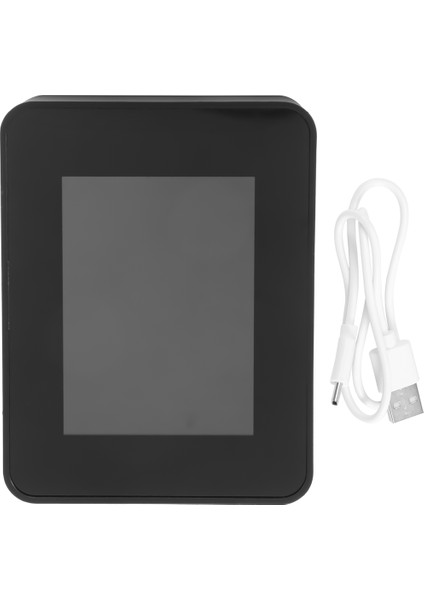 6'sı 1 Arada Pm2.5 PM10 Hcho Tvoc Co Co2 Hava Kalitesi Dedektörü Co Co2 Formaldehit Monitör Ev Ofis Hava Kalitesi Test Cihazı, Siyah (Yurt Dışından)