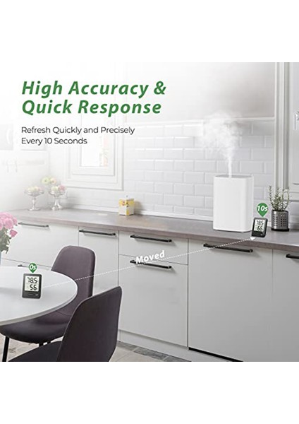 Nem Ölçer, Oda Termometresi Higrometre, Hava Konfor Göstergeli Mini Boy Iç Mekan Termometresi, Siyah, 1 Paket (Yurt Dışından) fiyatları