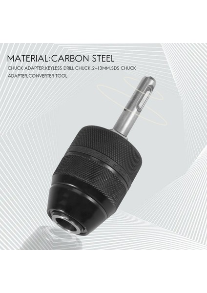 Anahtarsız Matkap Ucu Adaptörü, 2-13MM Sds Plus Şaft Adaptörü ile (Yurt Dışından)