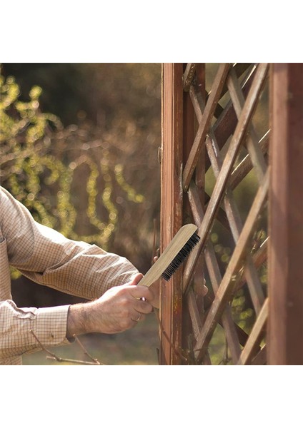 Kaynak Cürufunu Temizlemek Için 4 Adet Tel Fırça, 10 Inç Saplı Fırça (Yurt Dışından)