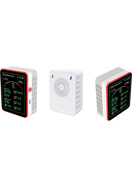 Tuya Wifi 15'i 1 Arada Hava Kalitesi Dedektörü Ev Tipi Taşınabilir Pm0.3 Pm1.0 Pm2.5 PM10 Co Co2 Test Cihazı Alarm Fonksiyonlu (Yurt Dışından)