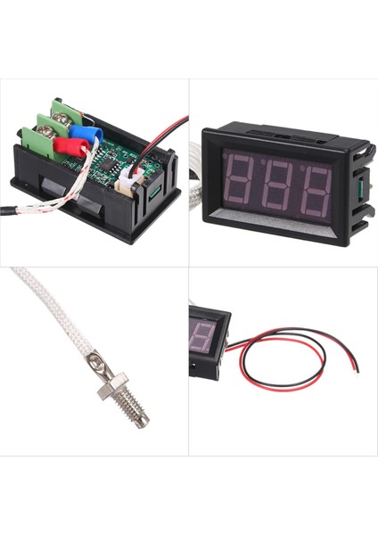 Endüstriyel Yüksek Sıcaklık K-Tipi M6 Termokupl Termometre DC12V -30-800℃ Dijital Sıcaklık Ölçer Test Cihazı Mavi (Yurt Dışından)