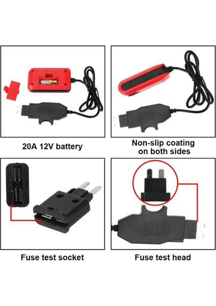 12V Aralığı 0.01-19.99A Araba Devre Test Cihazı Akım Testi Sigorta Tanı Aracı Onarım Dedektörü Galvanometre (Yurt Dışından)