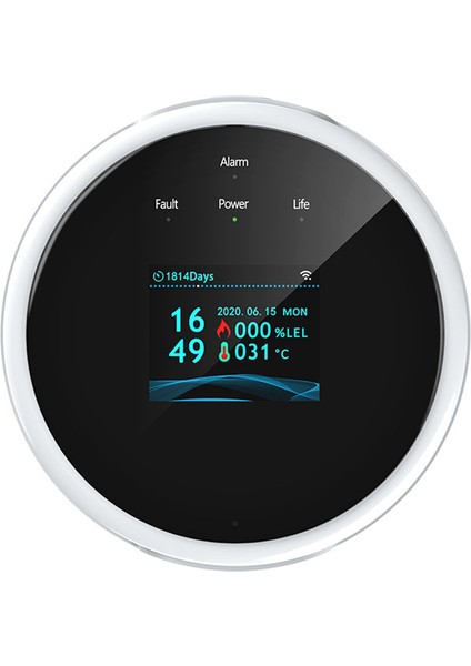 Yenı Alarm Sensörü Doğal Gaz Kaçak Dedektörü LCD Tuya Akıllı Wifi Sensörü (Yurt Dışından)