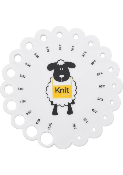 Örgü Iğne Ölçer Cetveli (Yurt Dışından)