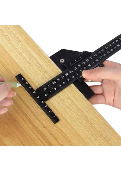 T Cetvel Metal Kayar Cetvel Hassas Marangoz Kenar Cetveli Açı Ölçümü Çizici Alet Marangozluk Pratik Marangozb (Yurt Dışından) modelleri