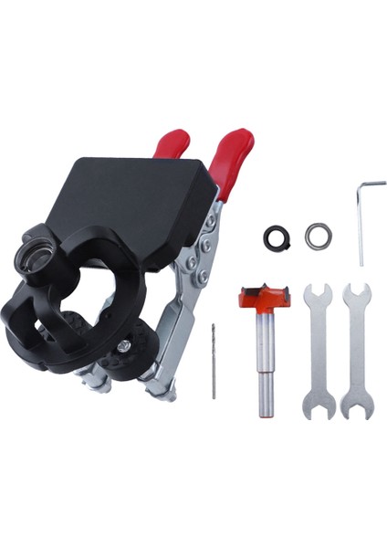 Ayarlanabilir Hızlı Delme Gizli Konumlandırma Menteşe Delik Delme, 2 Tespit Klipsli 35MM Kapı Dolabı Menteşe Jig (Yurt Dışından)