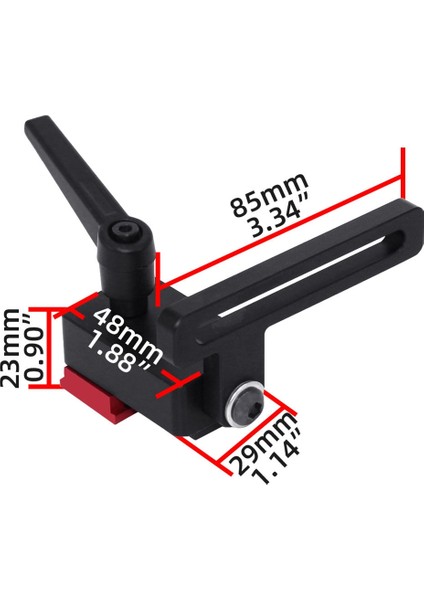 Gönye Parça Durdurma, Tip 30 Ağaç Işleme Sınırlayıcı 30MM T-Yuvası T-Tracks Ahşap Dıy Manuel Araçlar Için (Yurt Dışından)