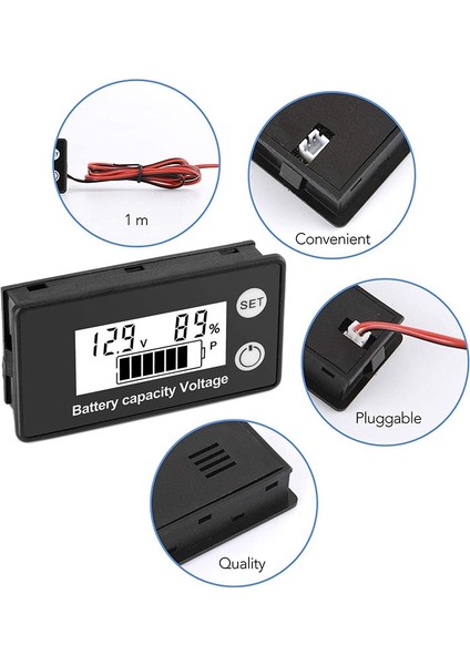 Pil Monitörü, Golf Arabası Test Cihazları Dijital Pil Kapasitesi 8-100V (Yurt Dışından) fırsatları