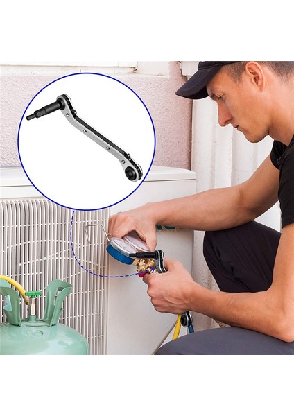 Altıgen Uçlu Adaptörlü Hvac Servis Anahtarı (Yurt Dışından)