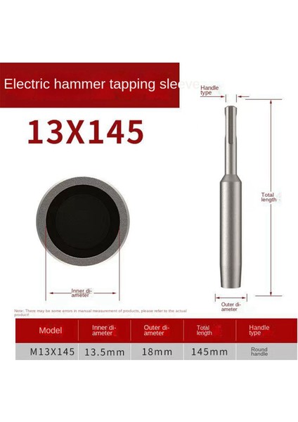 1 Adet Sds Plus Topraklama Çubuğu Sürücüsü 13MM Toprak Kazığı Çekiç (Yurt Dışından)