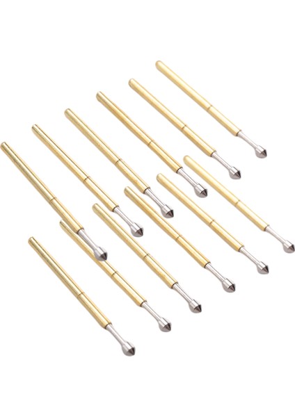 100 Adet Yaylı Test Probu Pogo Pin 1.3mm Kafa 1.0mm Yüksük (Yurt Dışından)