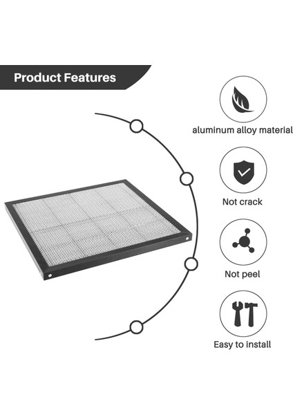Petek Çalışma Masası Çalışma Yatağı 430X400MM Platform Dıy Co2 Mini Gravür Petek Çalışma Masası (Yurt Dışından)