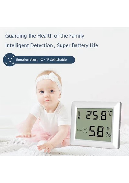 LCD Dijital Higrometre Termometre Kapalı Sıcaklık Nem Ölçer Sensör Ölçer Nem Izleme Tablosu (Yurt Dışından)