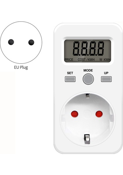Monitör Enerji Ölçer Güç Wattmetre Fiş Soket Analiz Cihazı Ab Fişi (Yurt Dışından)