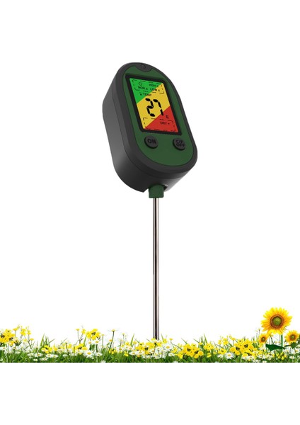 Toprak Nem Ölçer, Sesli Alarm Çok Renkli Arka Işıklı Toprak Ph Ölçer 5'i 1 Arada Toprak Nem/ph/sıcaklık/ışık (Yurt Dışından) fiyatları