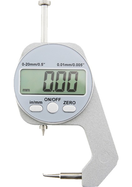 Dijital Ekran Kalınlık Ölçer LCD Mikrometre Metrik Duvar Kalınlığı Ölçüm Araçları 0-20MM Dirsek Tarzı (Yurt Dışından)