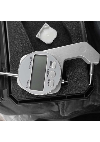 Dijital Ekran Kalınlık Ölçer LCD Mikrometre Metrik Duvar Kalınlığı Ölçüm Araçları 0-20MM Dirsek Tarzı (Yurt Dışından)