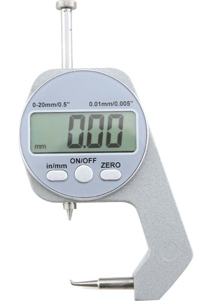 Dijital Ekran Kalınlık Ölçer LCD Mikrometre Metrik Duvar Kalınlığı Ölçüm Araçları 0-20MM Dirsek Tarzı (Yurt Dışından)