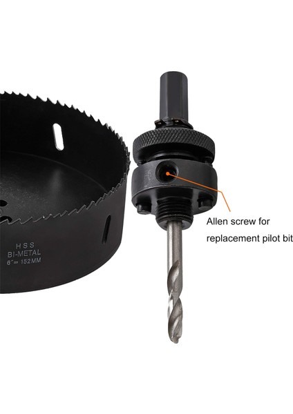 6 İNÇ/152MM Delik Testere Ağır Hizmet Tipi Bi-Metal Hss Delik Testereleri, Korniş Levhaları, Kontrplak, Demir Tahtası, Akrilik Için (Yurt Dışından) fiyatları