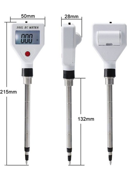 Ec Dedektör Toprak Analizörü -Iletkenlik Testi Saksı Dikimi Ec Ölçer Çiçek ve Bitki Tarım Dedektörü -Beyaz (Yurt Dışından) indirimleri